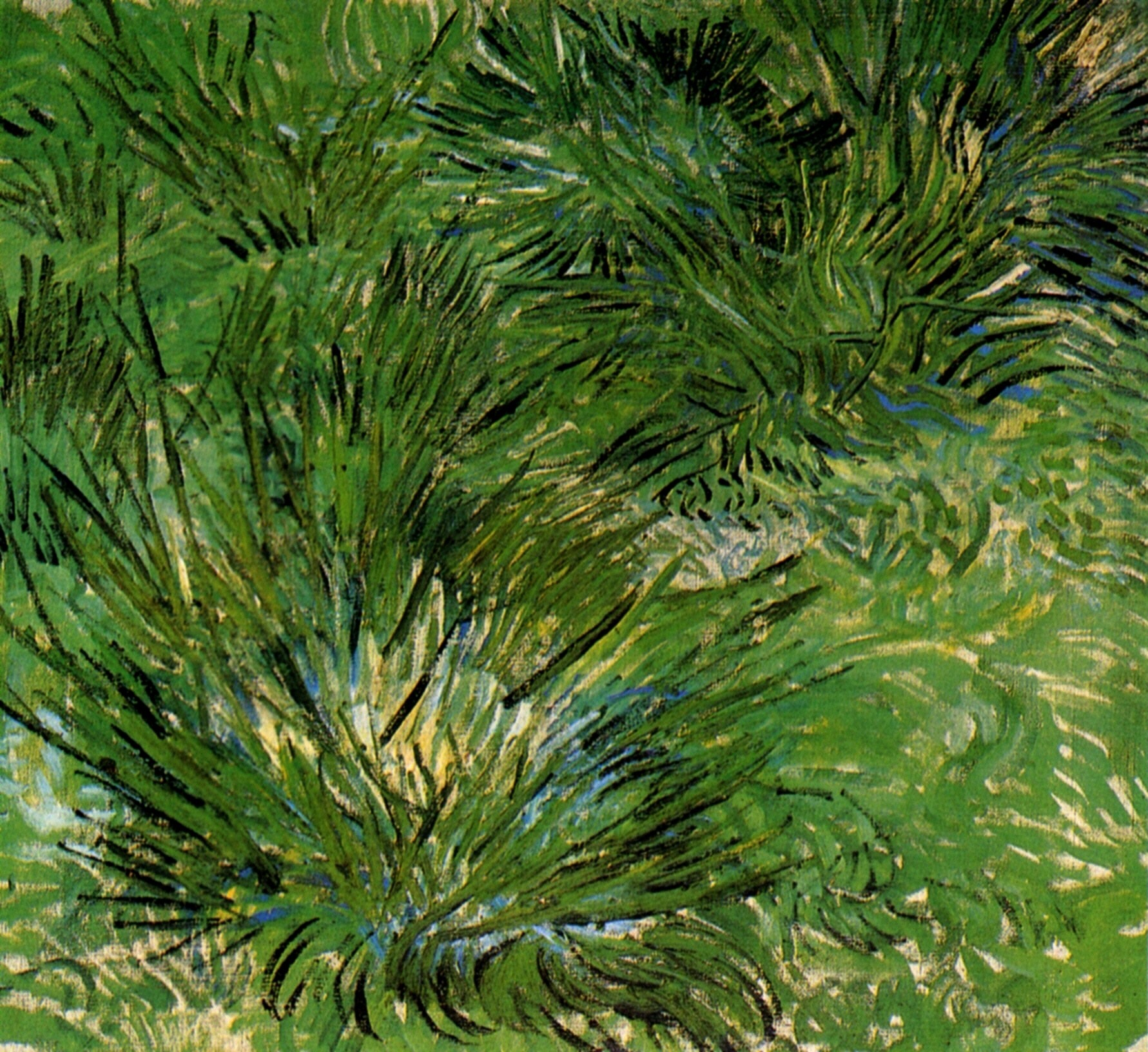 Картина Ван Гога Пучки травы 1889